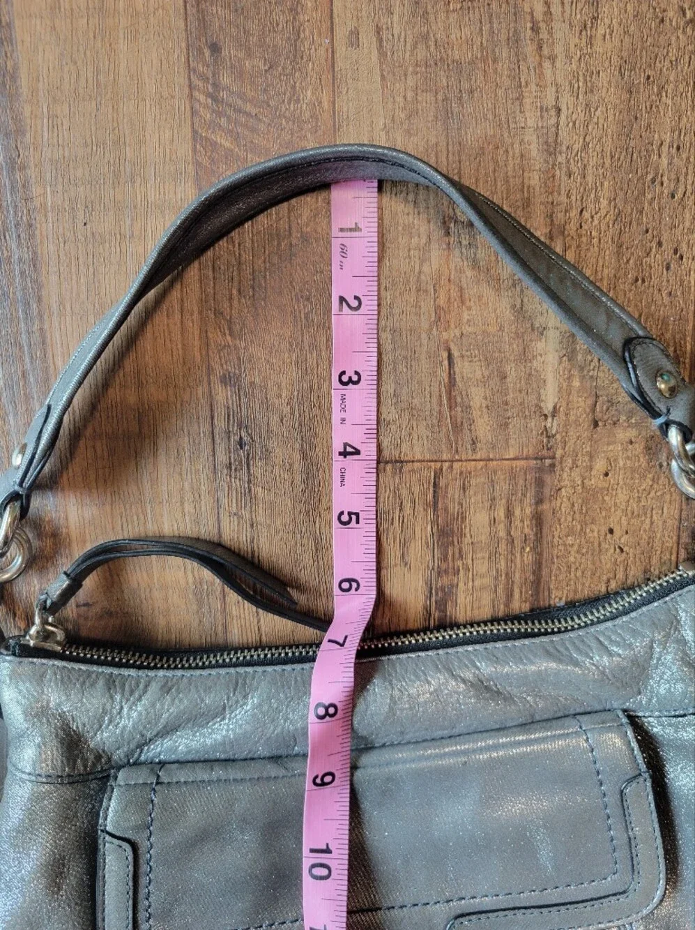 Y2K Coach Poppy Groovy Swing Crossbody Shoulder Bag Gunmetal